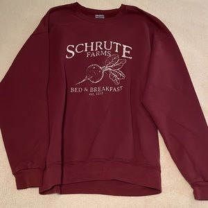 Maroon Crew Neck Sweatshirt
